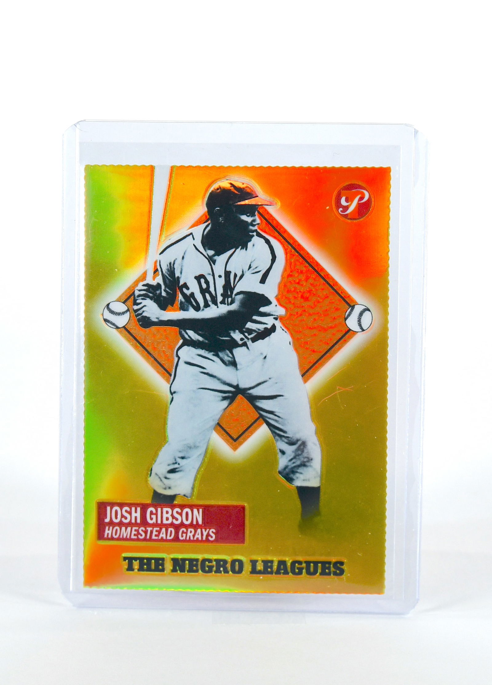 2005 Topps "The Negro Leagues" Gold Refractor - Josh Gibson #135 - Card No. 12/65: 2005 Topps "The Negro Leagues" Gold Refractor - Josh Gibson #135 - Card No. 12/65