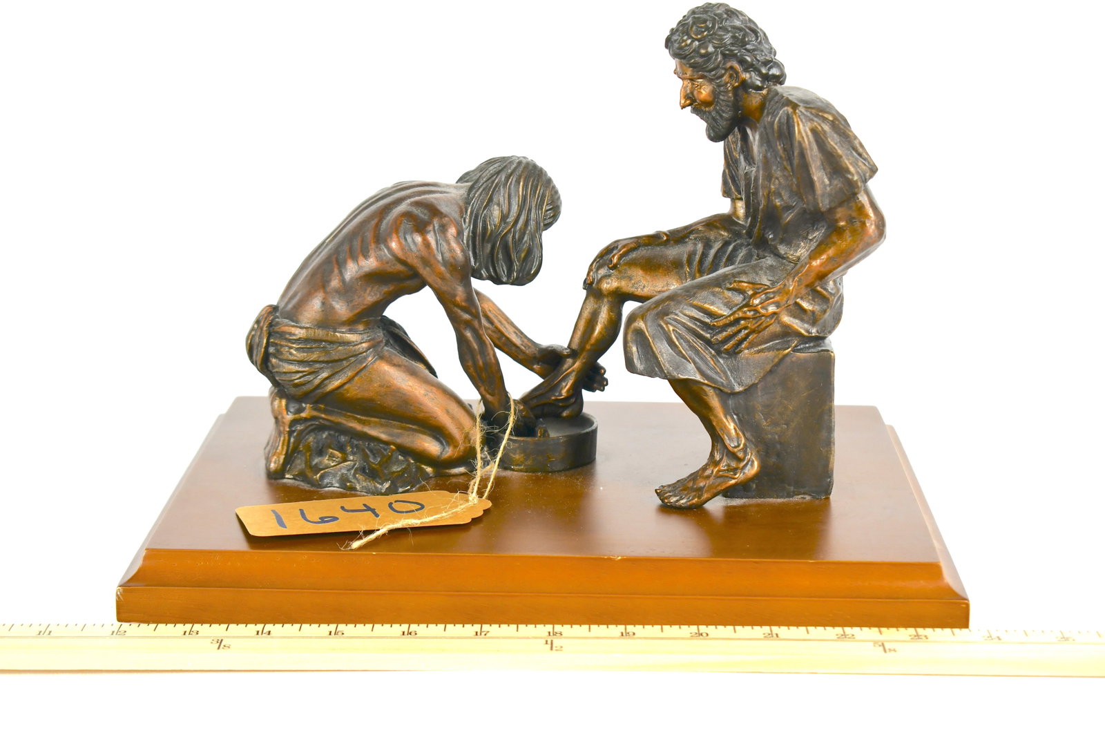 Statue "Divine Servant": Scripture John 3:1-17 and Mark 10:43-45 Max Greiner Jr 1989 Merrville, TX