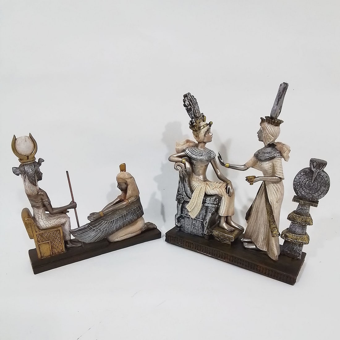 Two Cast Resin Egyptian Sculptures (1 of 1)