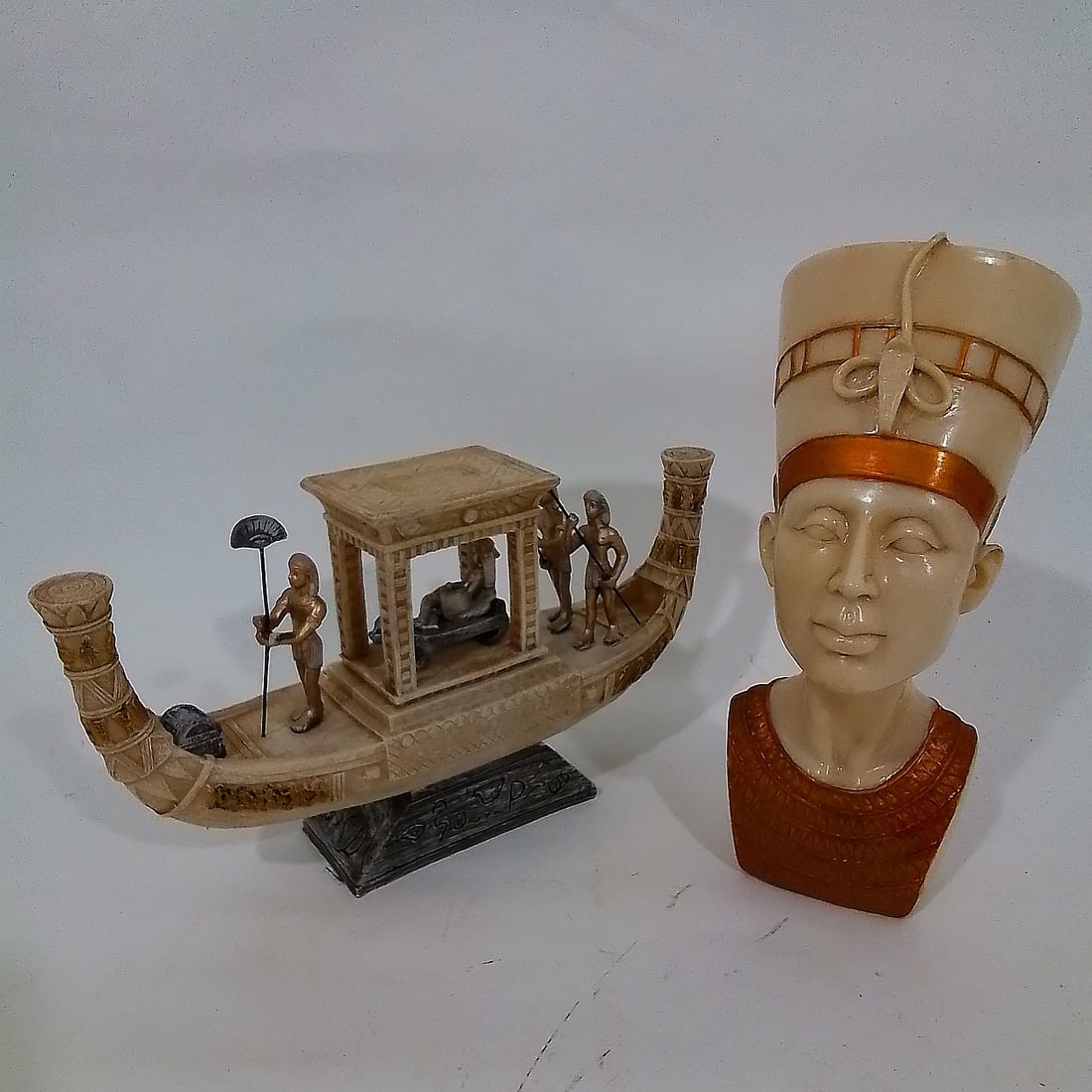 Two Cast Resin Egyptian Sculptures (1 of 2)