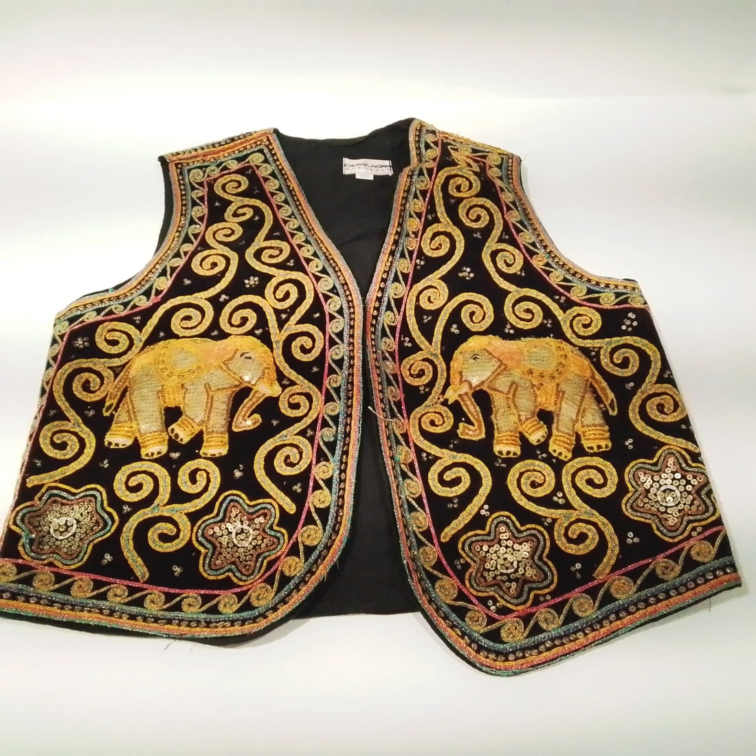 Vintage Carol Horn Workshop Hand Embroidered Vest (1 of 3)