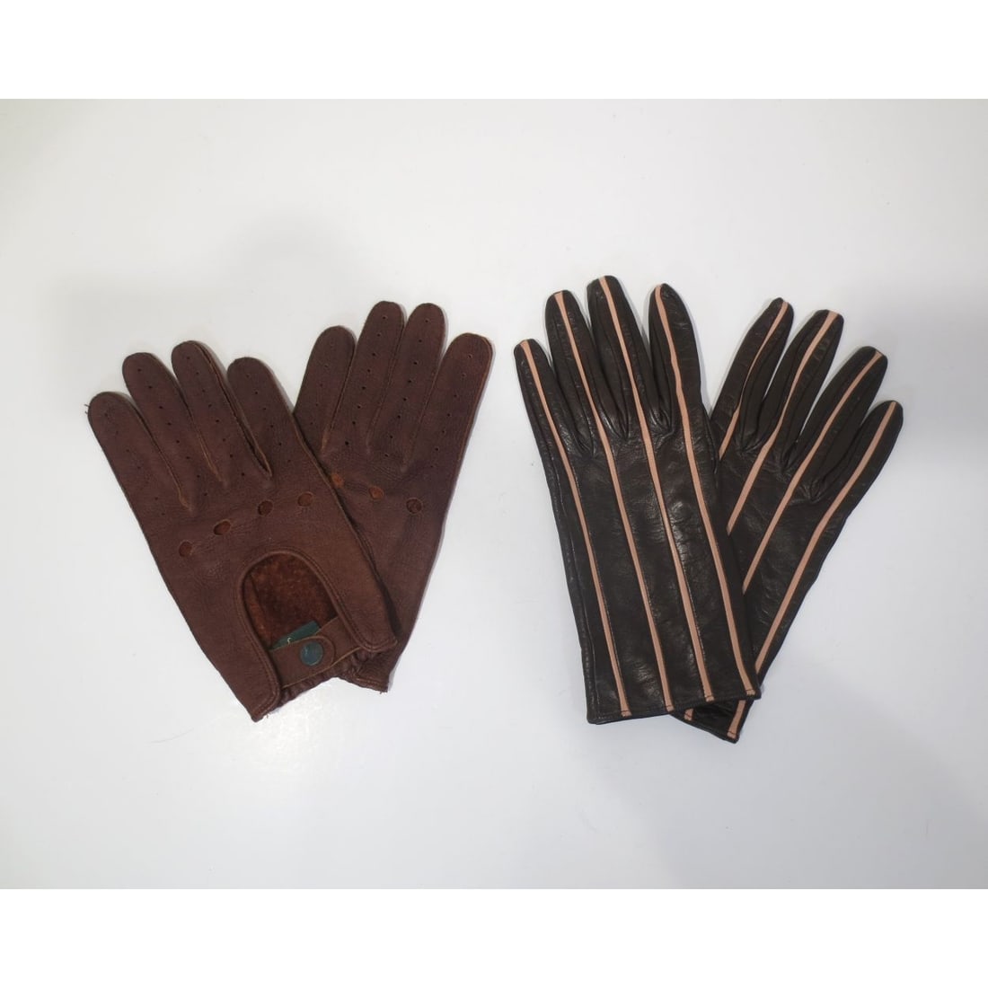 Pair of Prada Ladies' Brown Leather Gloves, (1 of 4)