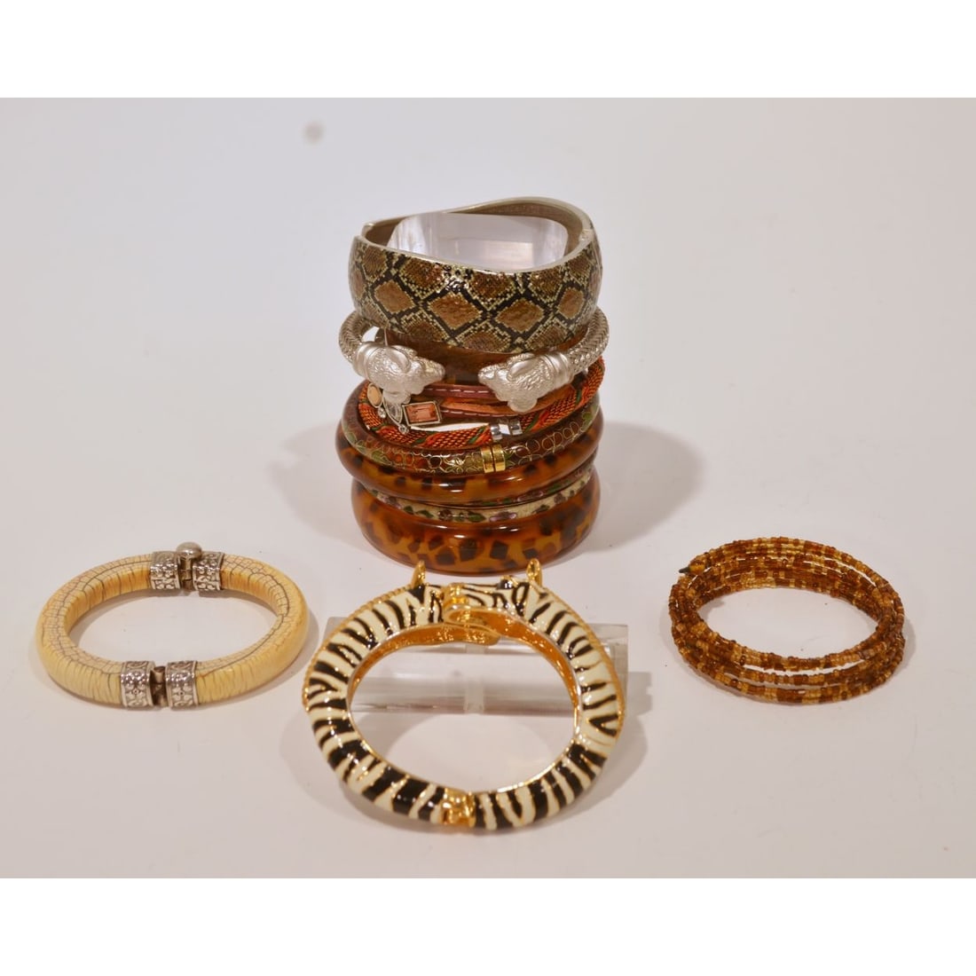 Miscellaneous Collection of Twelve Bangle Bracelets (1 of 3)