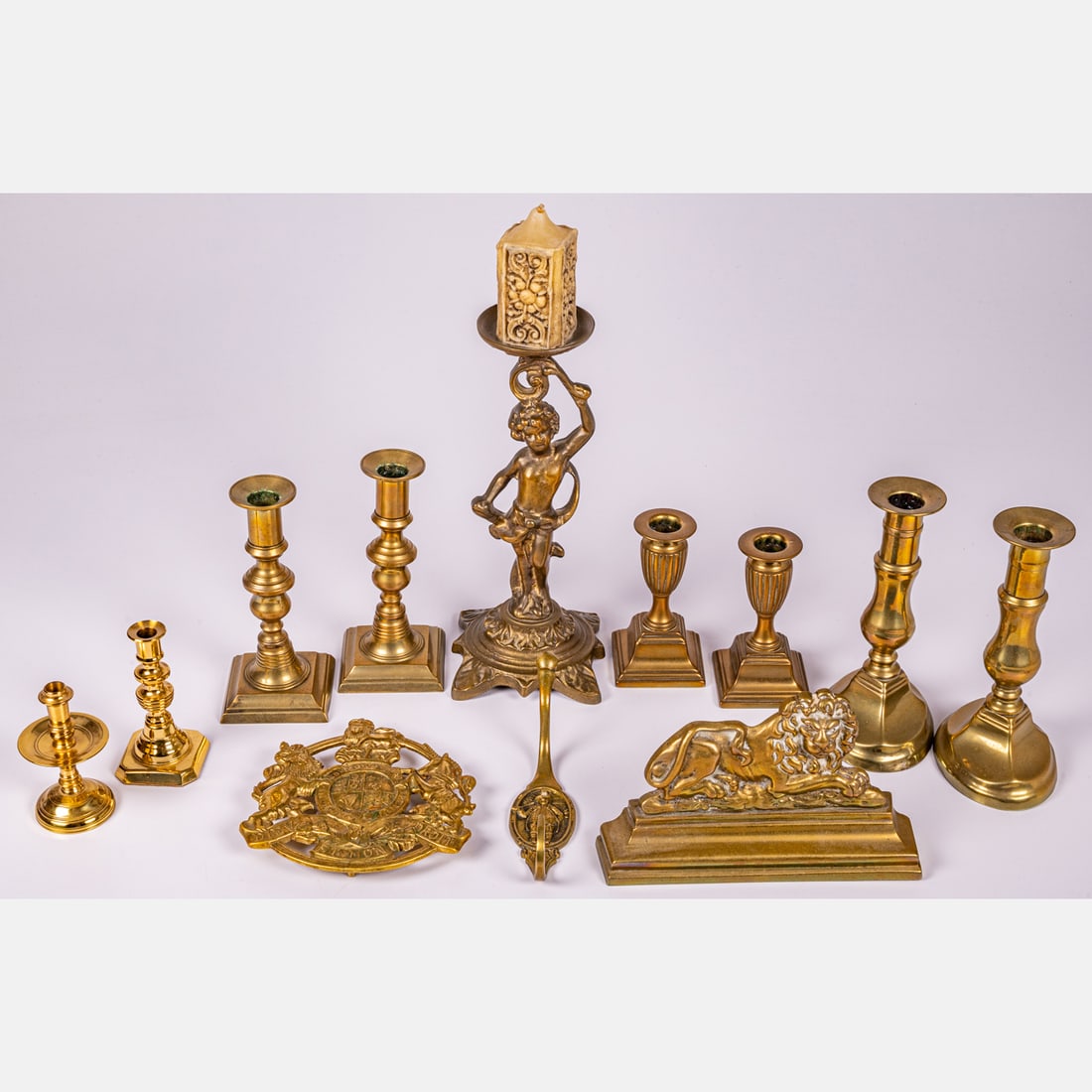 Brass Candlesticks and Decorative Items (1 of 5)