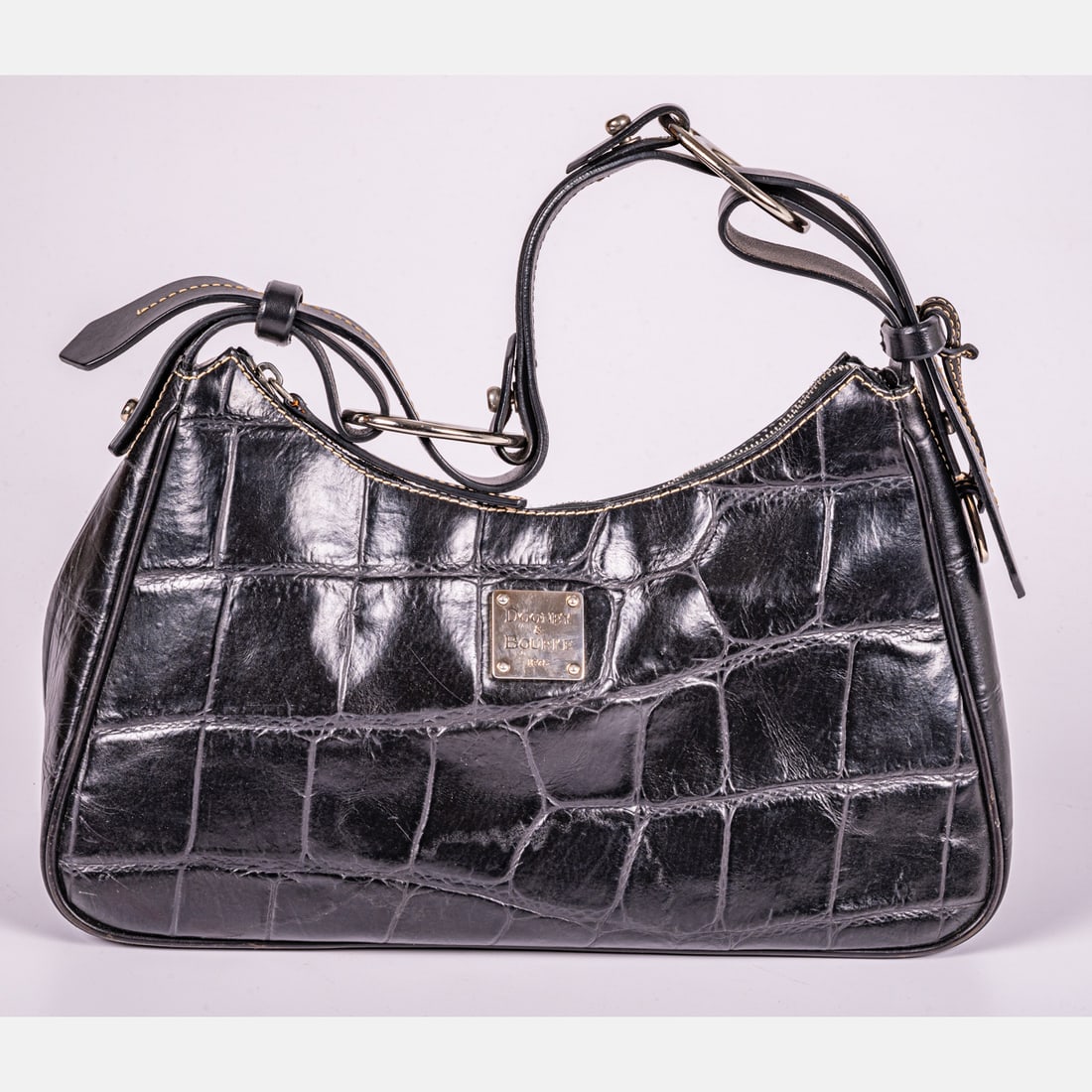 Vintage  Dooney & Burke Embossed Leather Shoulder Bag (1 of 6)