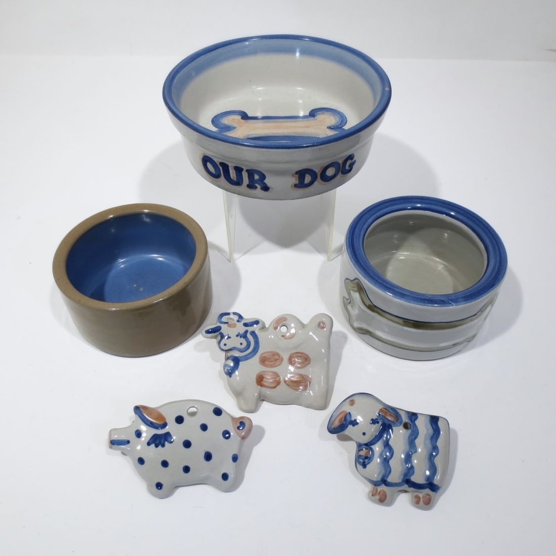 An M.A. Hadley Porcelain Dog Bowl, (1 of 6)
