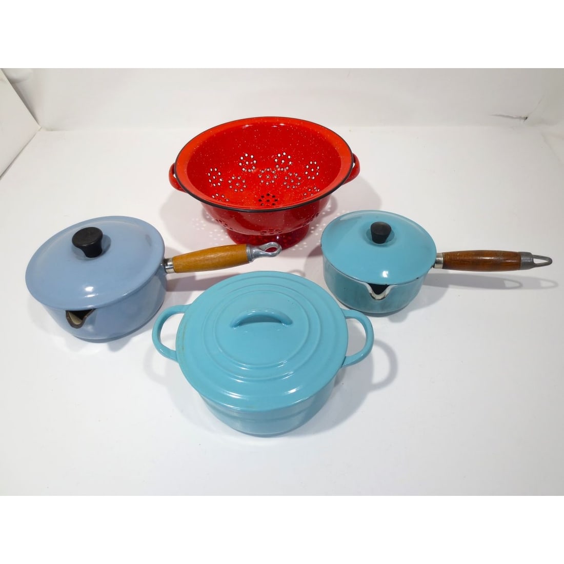 Miscellaneous Collection of Enameled Cookware by Various Makers (1 of 3)