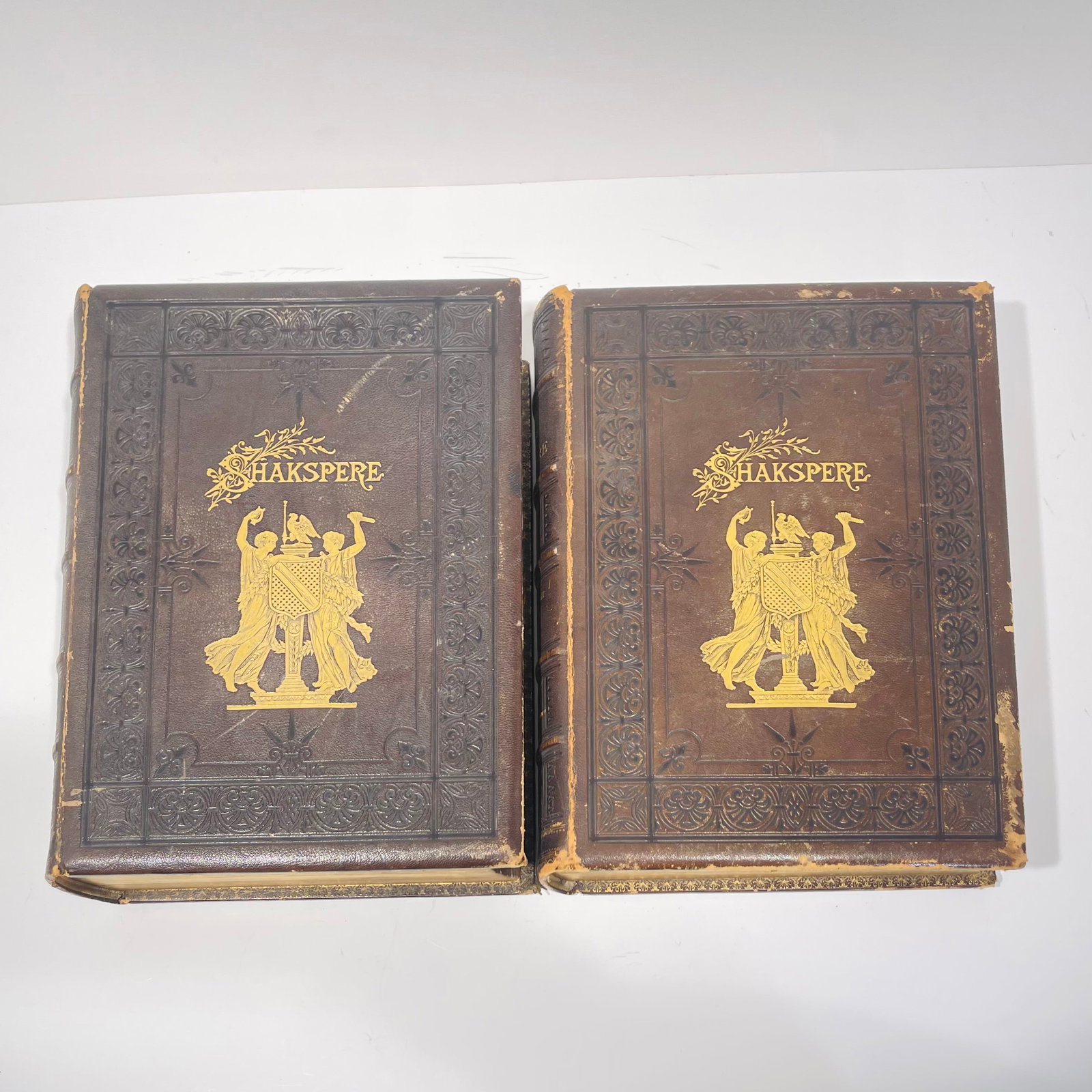 The Works of Shakspere Vol. I and II: The Works of Shakspere, Imperial Edition, Edited by Charles Knight Volume I and Volume II H: 15 1/4 W: 11 1/2 D: 3 in.