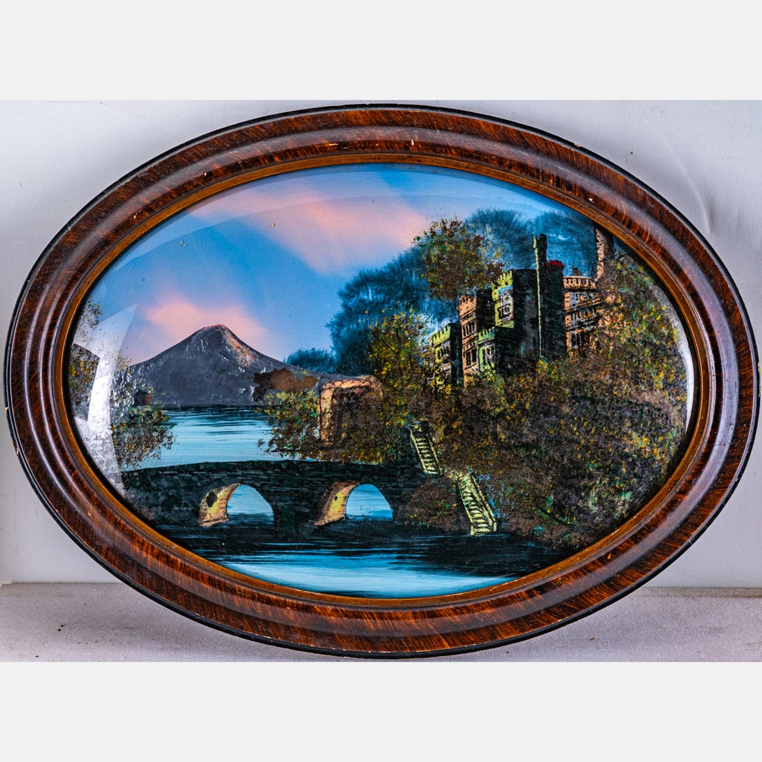Victorian Reverse Painting on Glass (1 of 5)