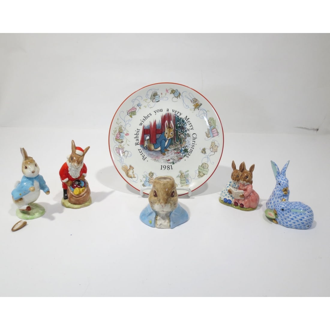 Porcelain Rabbit Figurines by Various Makers (1 of 5)