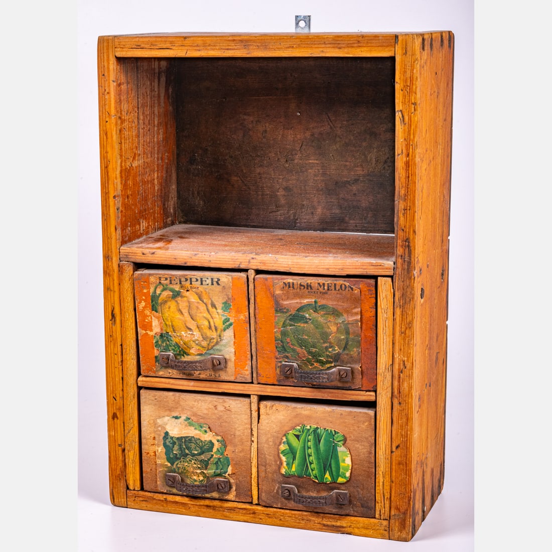 Vintage Hand Made Seed Packet Storage Shelf (1 of 4)