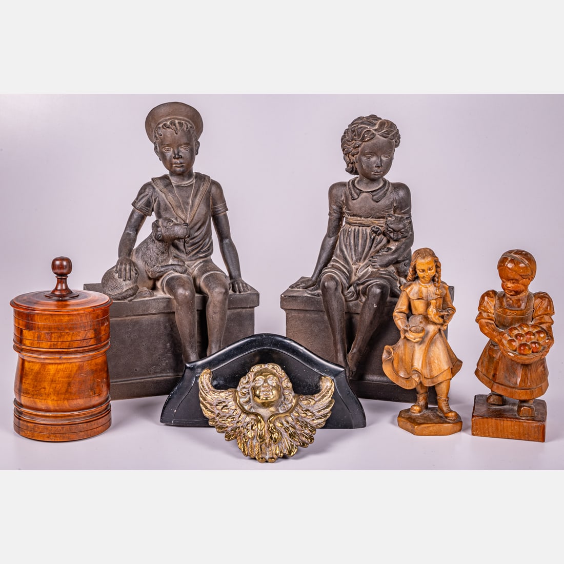 Carved Hardwood Decorative Items (1 of 4)