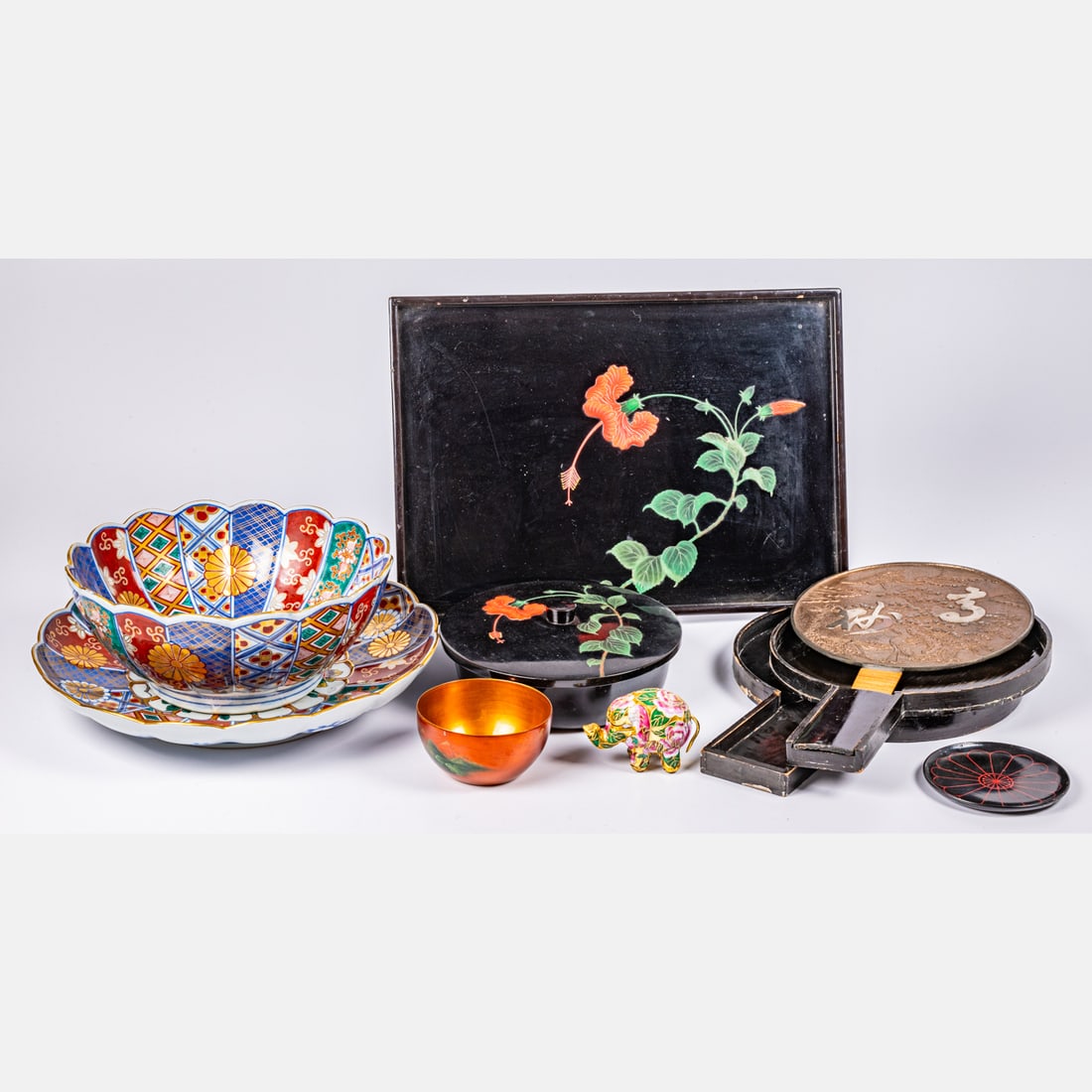 A Collection of Asian Serving Dishes and Decorative Items (1 of 5)