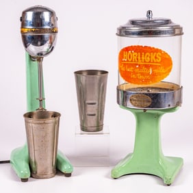 Hamilton Beach Porcelain Enamel Malted Milk Dispenser And Mixer