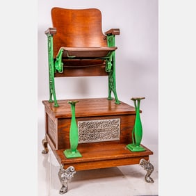 Vintage Koken Shoe Shine Chair