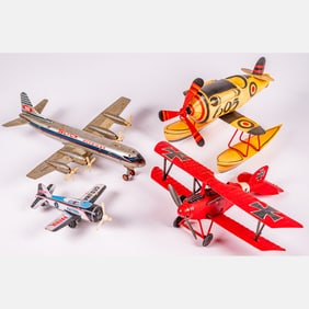 Four Toy Airplanes