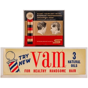 Two Barber Shop Signs