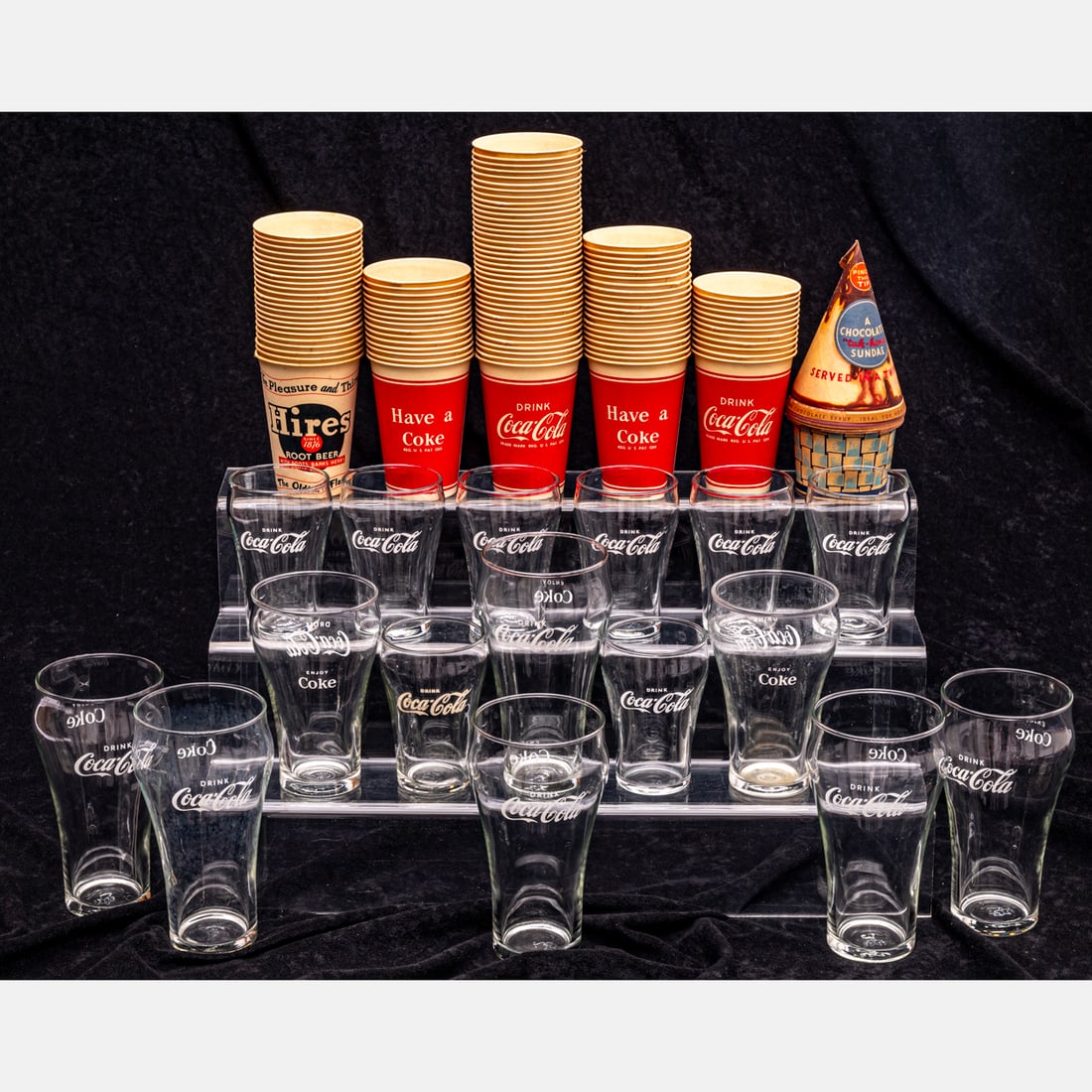 Coca-Cola Glassware and Paper Cups (1 of 5)