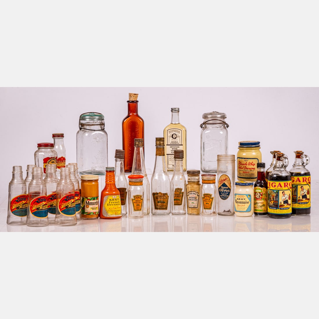 Vintage Glass Condiment Containers (1 of 9)