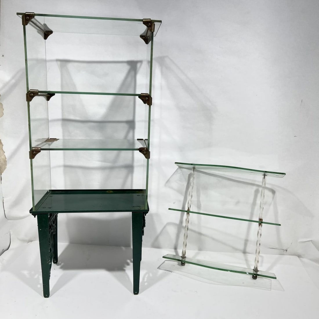Two Glass Display Shelving Units (1 of 4)