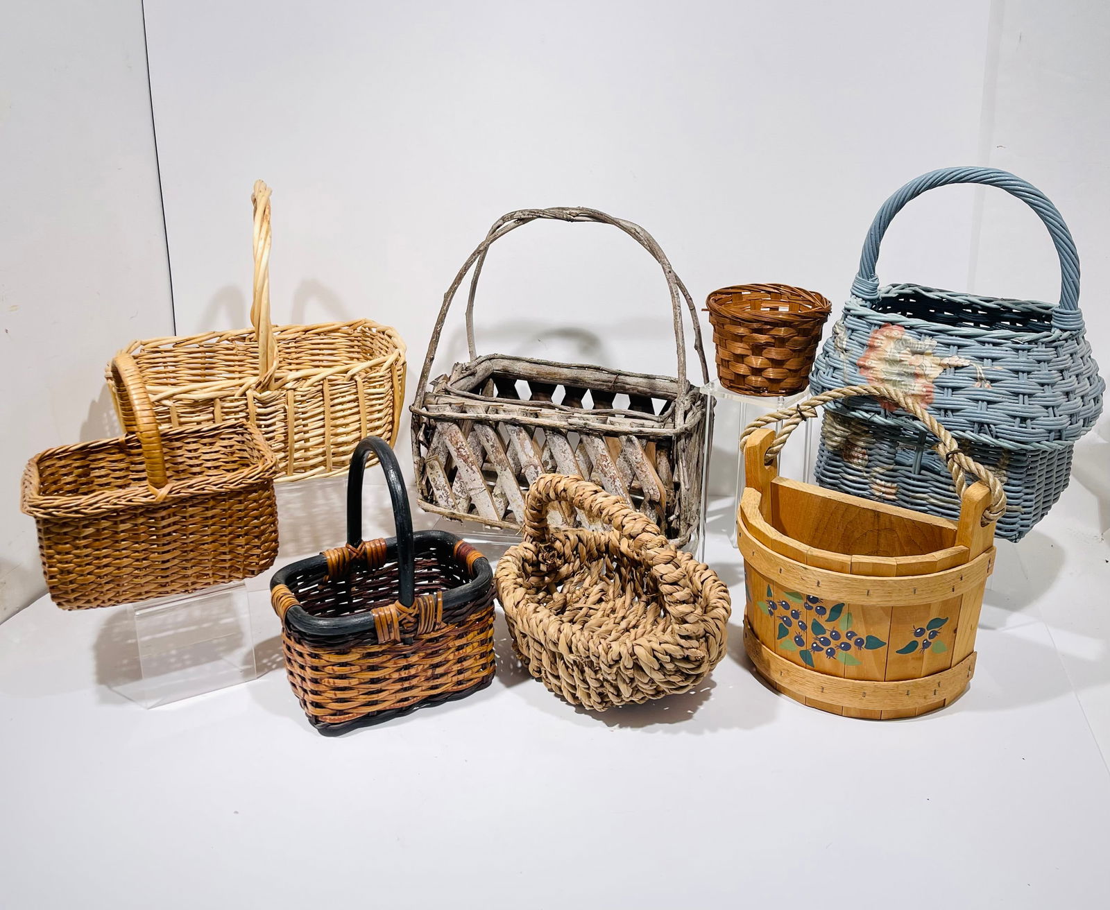 Eight Miscellaneous Baskets (1 of 6)