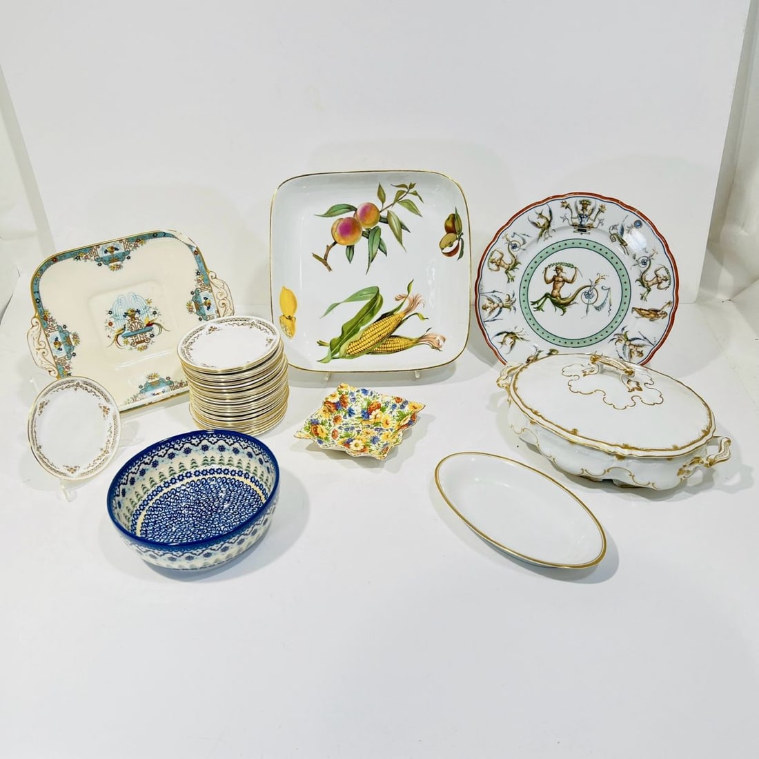 Hand Painted Serving Dishes and Plates (1 of 9)