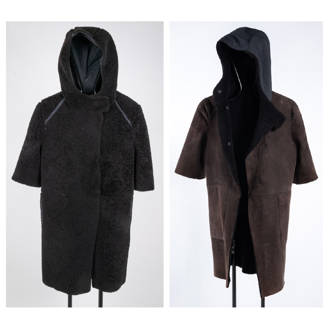 Black Shearling Reversible Jacket (1 of 6)