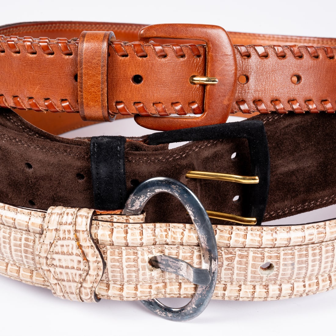 Three Giorgio Armani Leather Belts (1 of 4)