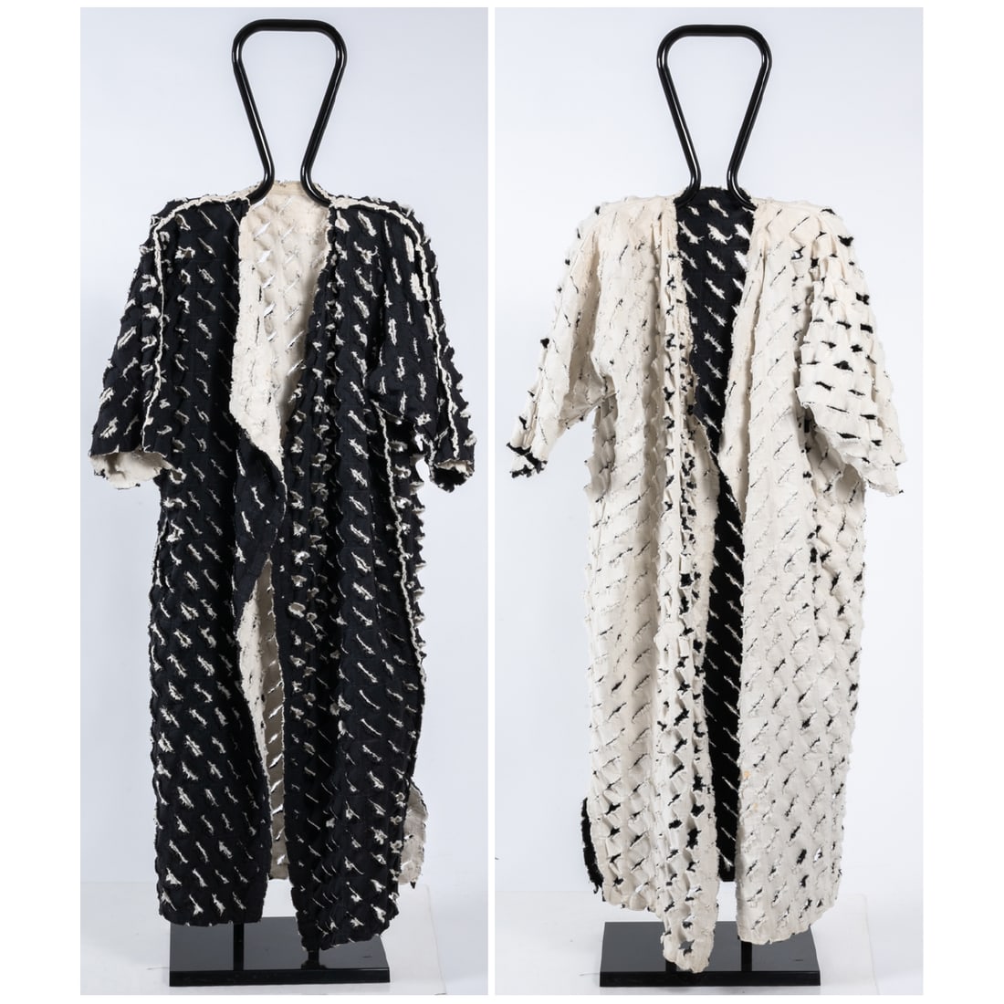 Black And White Cutaway Duster Jacket (1 of 7)