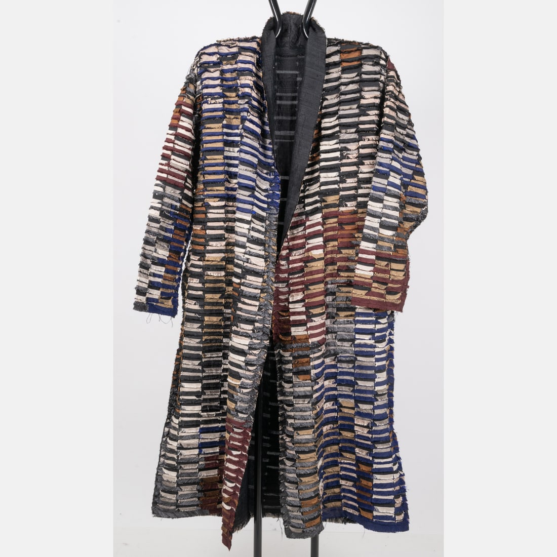 Multi-Color Raw Silk Duster Jacket (1 of 5)