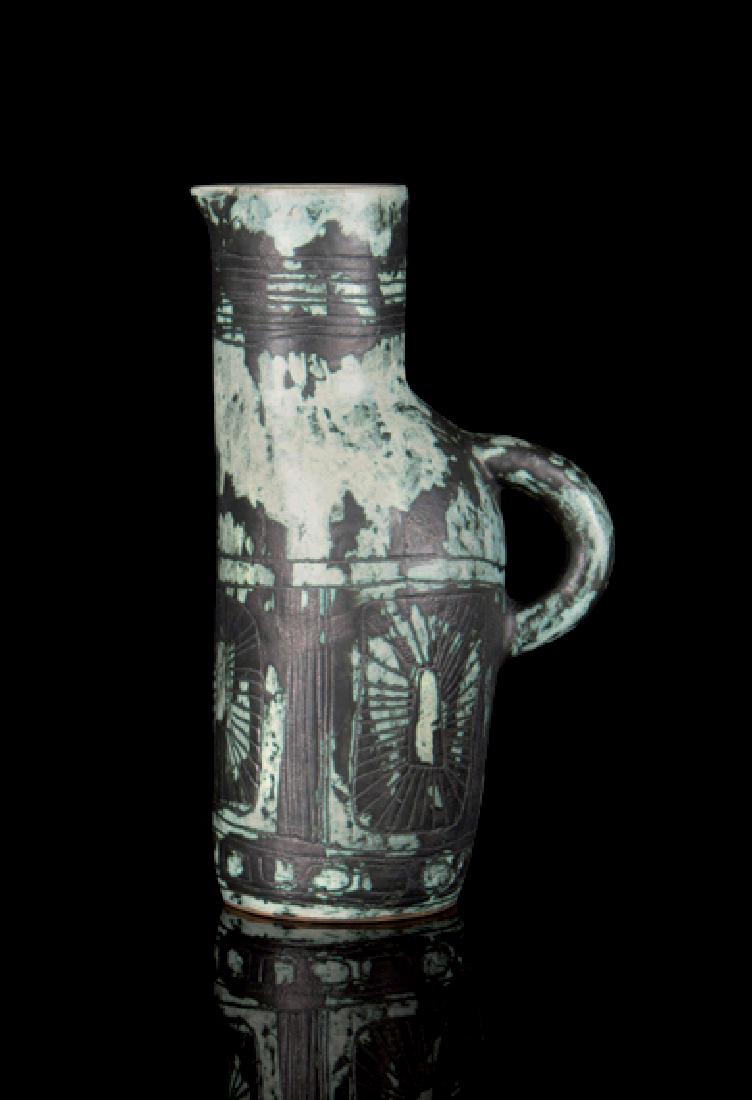JACQUES BLIN (1920-1995): JACQUES BLIN (1920-1995) Vase Céramique Signé H. : 33 cm. Circa 1960 Vase Glazed stoneware H. : 12.99 in.