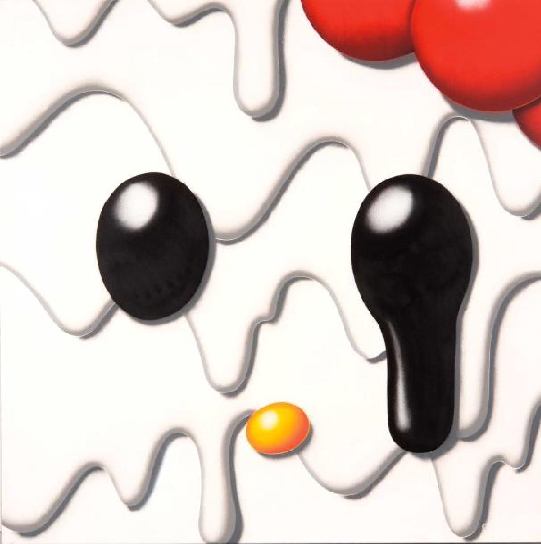 GUM (FRA/1976): Hello Kitty, 2012 Aérosol sur toile Signée et datée au dos 95 x 95 cm Spraypaint on canvas Signed and dated on the reverse 37 3/8 x 37 3/8 in