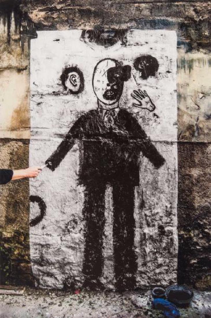 JR (1983) & David LYNCH (1946): I Fix my Head II, 2014 Lithographie Numérotée sur 99 102 x 69 cm Lithography Numbered on 99 40 1/8 x 27 1/8 in