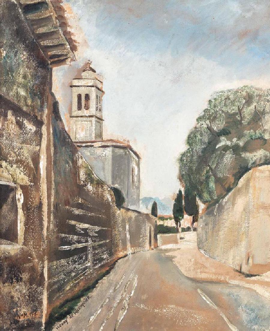 HENRI de WAROQUIER (1881-1970) Paysage d’Italie signé (1 of 4)