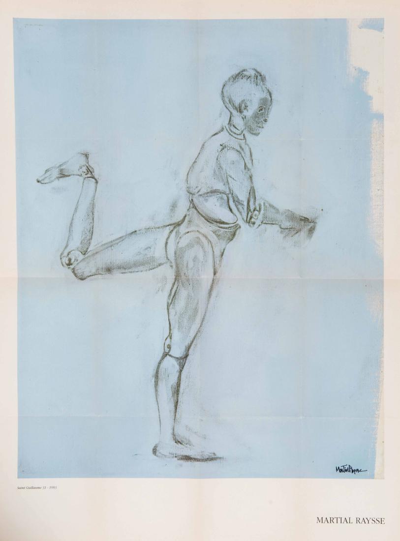 MARTIAL RAYSSE (FRA/1936) Affiche de l’exposition: MARTIAL RAYSSE (FRA/1936) Affiche de l’exposition retrospective de l’artiste au Carré d’Art de Nîmes en 1993 Signée au feutre en bas à droite Retrospective exhibition poster, Carré d’Art,