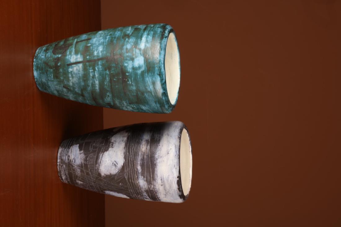 JACQUES BLIN (1920-1995) Vase Ce?ramique e?maille?e: JACQUES BLIN (1920-1995) Vase Ce?ramique e?maille?e Date de cre?ation : vers 1960 H 28 x D 18 cm Vase Glazed Ceramic 11x 7 in