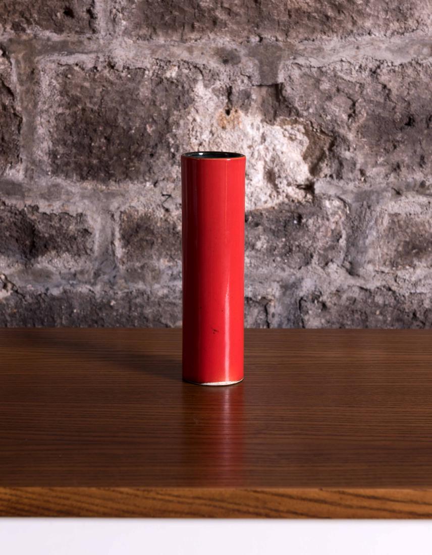 GEORGES JOUVE (1910-1964) Vase ce?ramique e?maille?e (1 of 4)