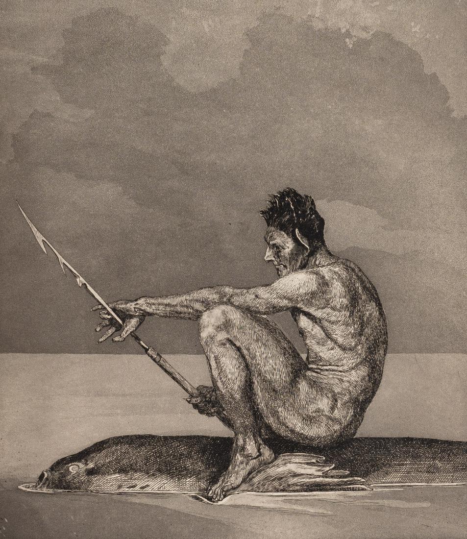 Max Klinger (1857-1920). Zweite Zukunft (Second avenir): Max Klinger (1857-1920). Zweite Zukunft (Second avenir) (Pl. IV de la suite de 6 Eva und die Zukunft – Opus III). 1898. Eau-forte et aquatinte. 267 x 295. Singer 46. Très belle épreuve