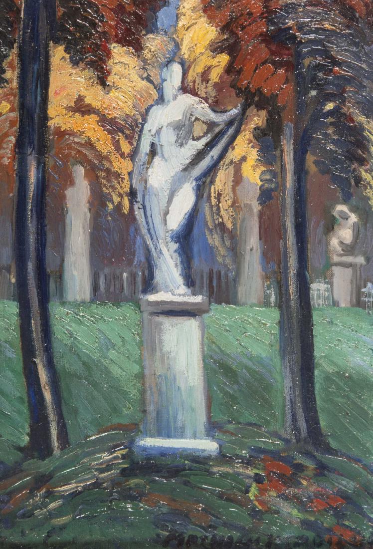 Louis Mathieu VERDILHAN (1875-1928) La statue Huile: Louis Mathieu VERDILHAN (1875-1928) La statue Huile sur toile Signée en bas à droite 46 x 32 cm