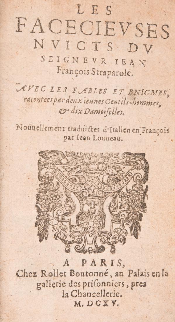 [CURIOSA] [STRAPAROLE (Jean François)]. - Les (1 of 1)