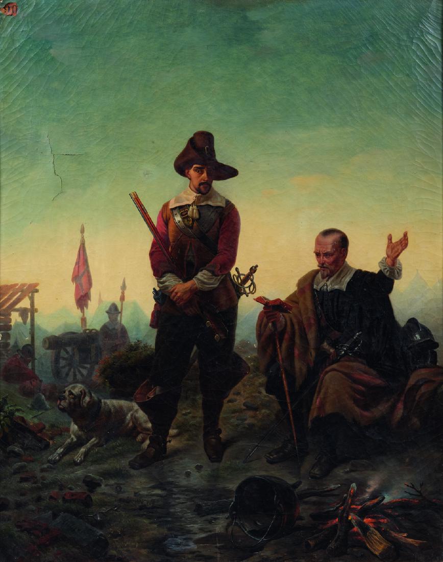 05 - HUBERT (XIXè SIÈCLE) Scène d’