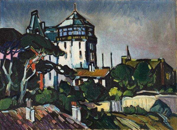Raoul VAN MALDERE (1875-?) Aux alentours du parc
