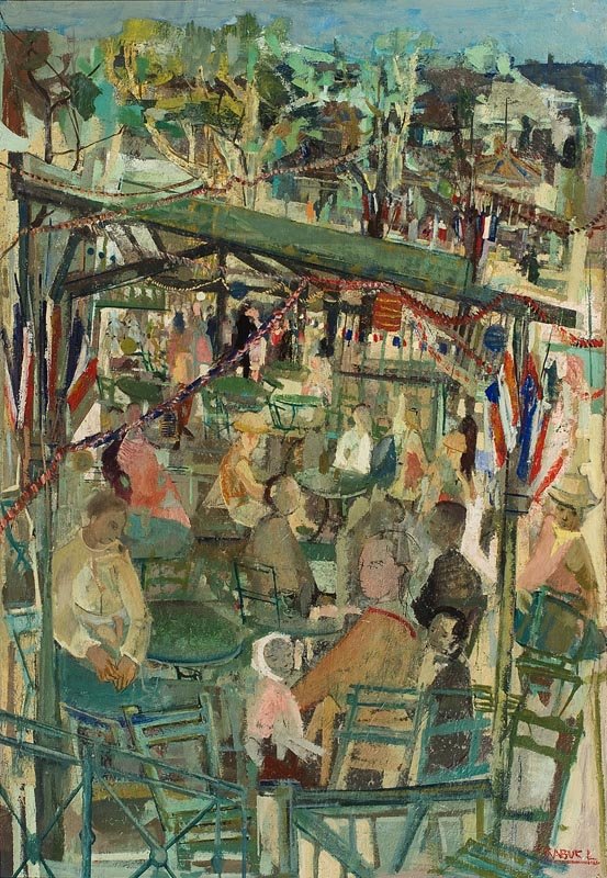 Louis TRABUC (1928-2008) Le 14 juillet à Marseil