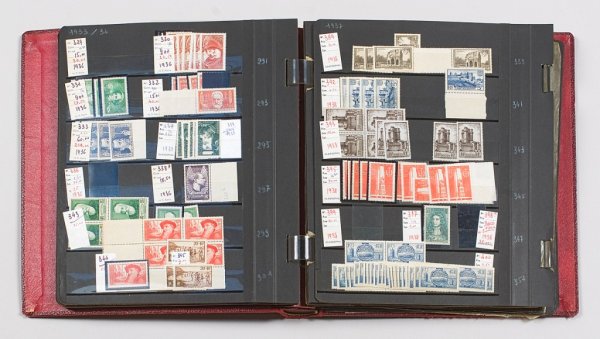 France : classeurs de doubles avant 1945timbres-pos