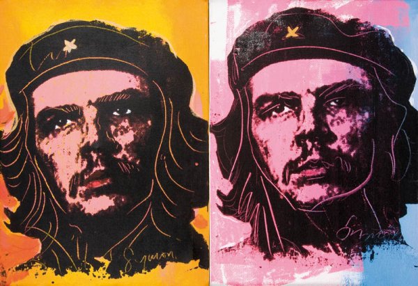 "SYMON (XX)Che.Diptyque sur toile.Signée en bas
