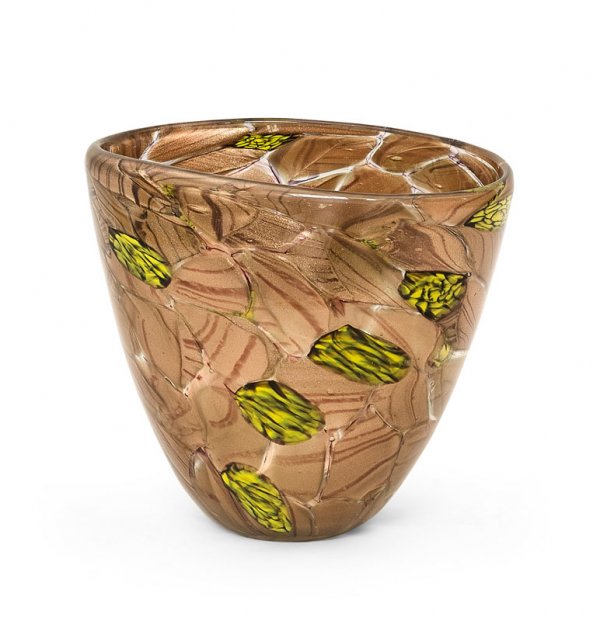 "Vittorio FERROCoppa in ""Aventurina"".Vase en v