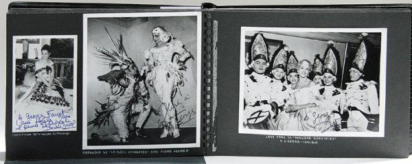 R E G I N E C R E S P I N ( 1 9 2 7 - 2 0 0 7 ) A: R E G I N E C R E S P I N ( 1 9 2 7 - 2 0 0 7 ) Album contenant 90 photographies originales de divers formats dont 67 signées, divers documents et coupures de presse concernant la célèbre cantatric