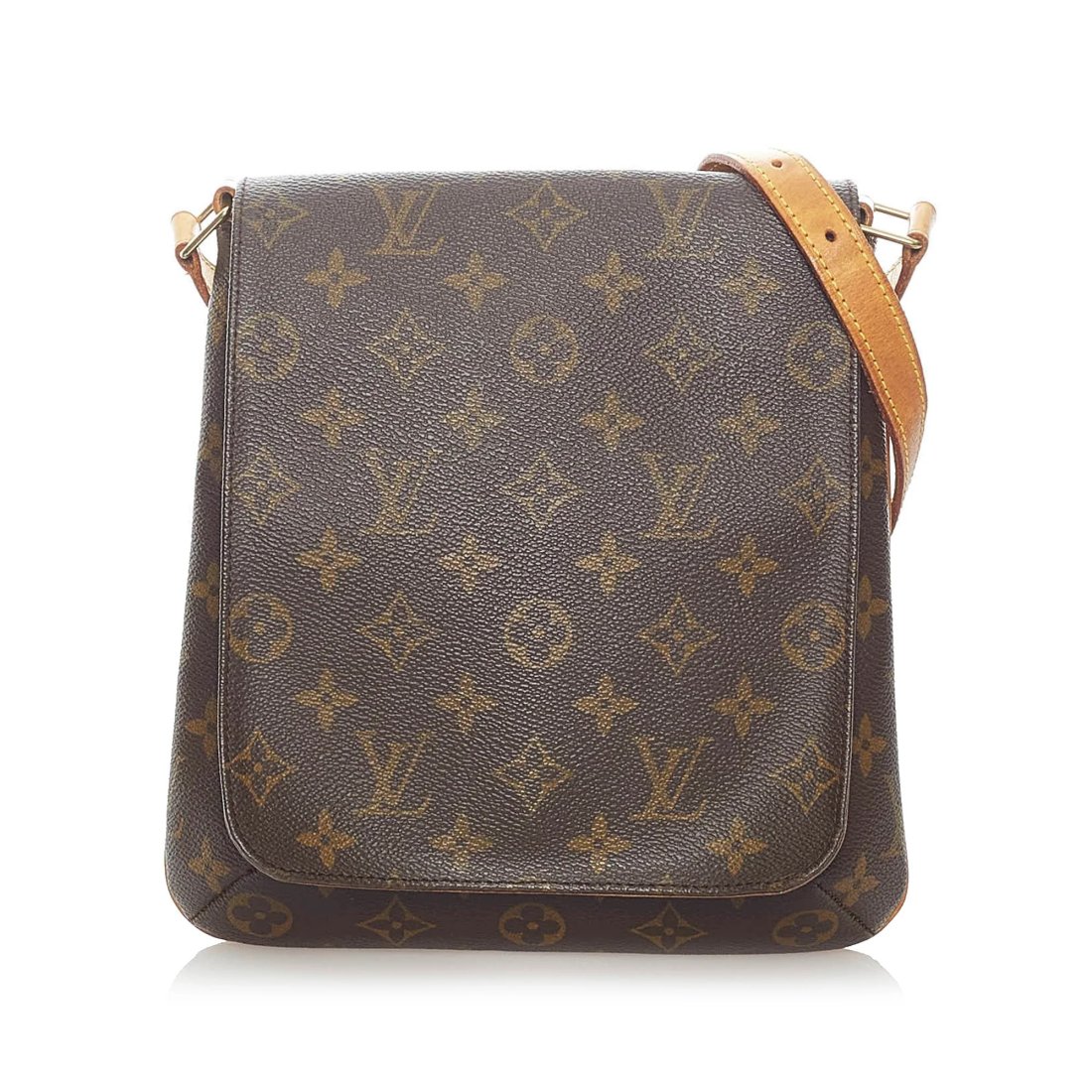 LOUIS VUITTON Musette: monogram canvas. Size 20 x 24 x 1 cm
