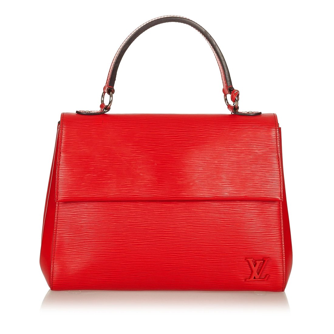 LOUIS VUITTON Cluny BB: Red Epi Leather. Size 27.5 x 21 x 8 cm