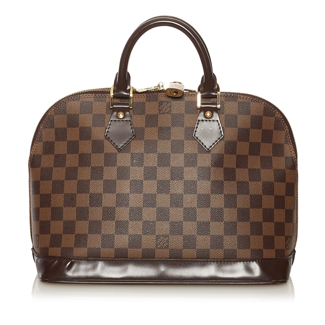 LOUIS VUITTON Alma: Damier Canvas. Size 33.5 x 22.5 x 15 cm
